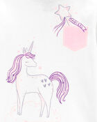 Baby 4-Piece Unicorn 100% Snug Fit Cotton Pyjamas, image 2 of 4 slides