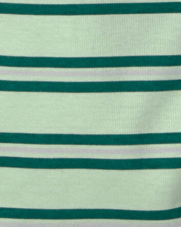 Boys Soccer 100% Cotton Short-Sleeve Snug Fit 4-Piece pyjama Set - Green/Grey, 