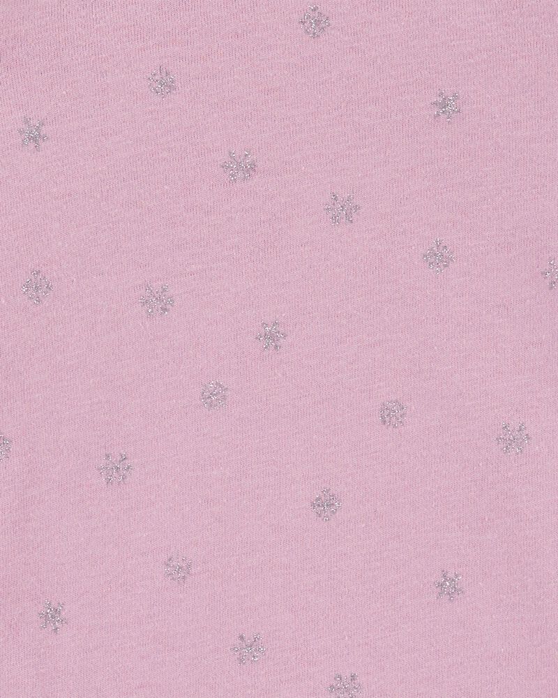 Baby Glitter Snowflake Long-Sleeve Bodysuit, image 2 of 3 slides