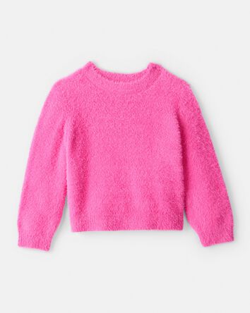 Toddler Girl Brushed Sweater - Pink, 