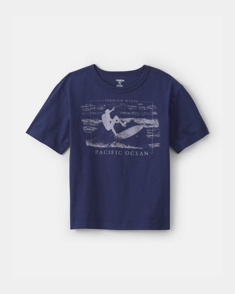 Gar&ccedil;ons - T-shirt &agrave; imprim&eacute; surf - Bleu marine, image 1 sur 2 diapositives
