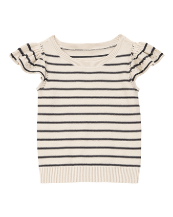 Toddler Flutter Sleeves Sweater Top, 
