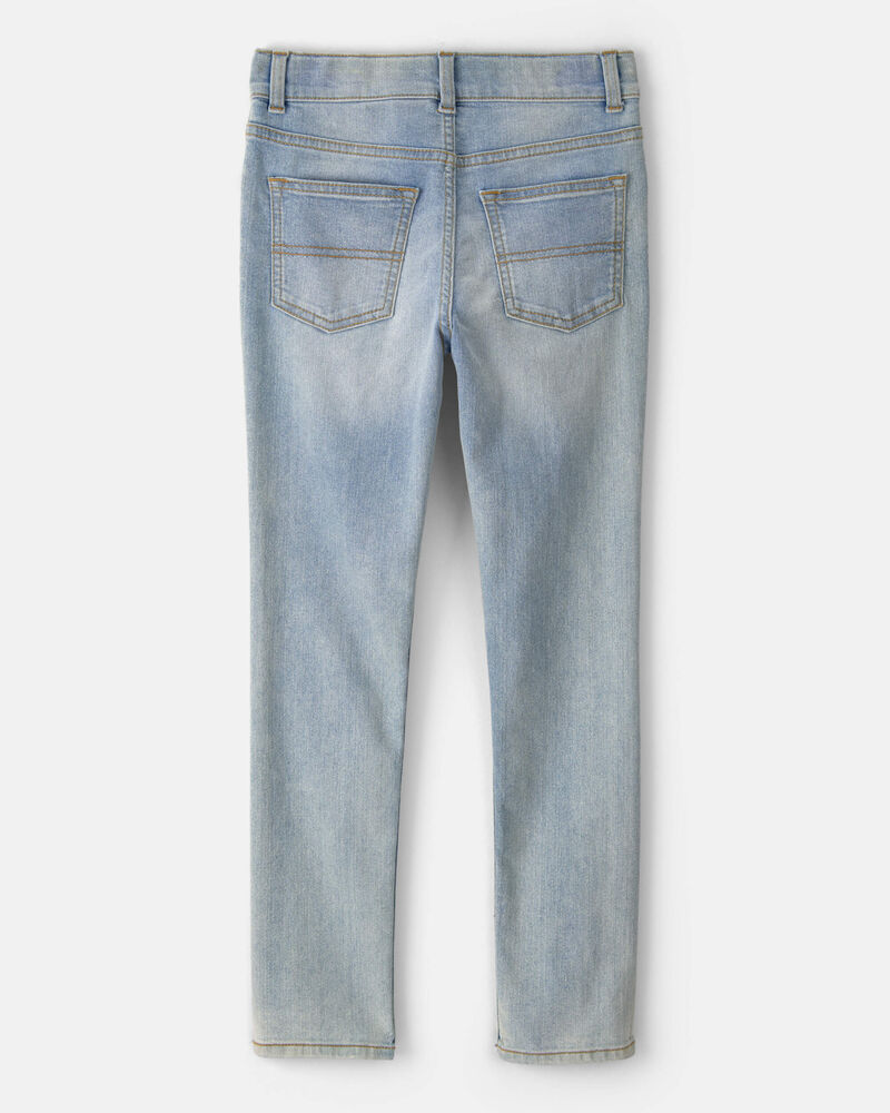 Kid Skinny Jeans In Sun Faded Light Wash, image 3 of 5 slides