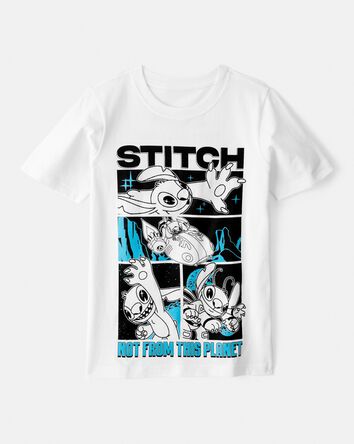 Garçons - T-shirt à manches courtes Lilo & Stitch Disney© - Blanc, 