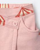 Tout-petit fille - Jupe-short asym&eacute;trique &agrave; imprim&eacute; grand chapiteau - Rose clair, image 7 sur 7 diapositives