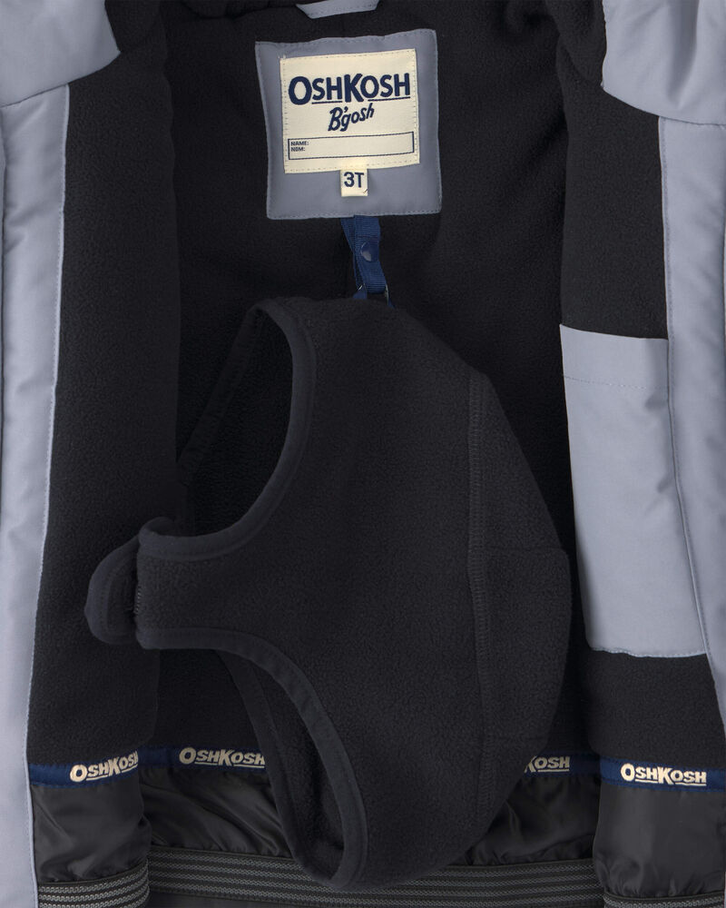 Toddler Boy 2 Piece Snowsuit- Grey, image 5 of 13 slides
