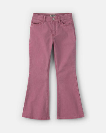 Filles - Pantalon &eacute;vas&eacute; en serg&eacute; &ndash; Mauve, 