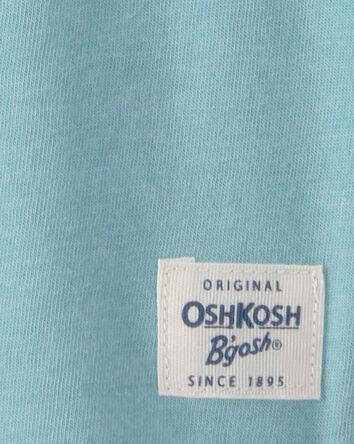 Tout-petit gar&ccedil;on - T-shirt &agrave; col henley &agrave; manches courtes - Turquoise, 