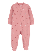 Baby Hedgehog 2-Way Zip Cotton Footie Sleeper Pyjamas, image 1 of 4 slides
