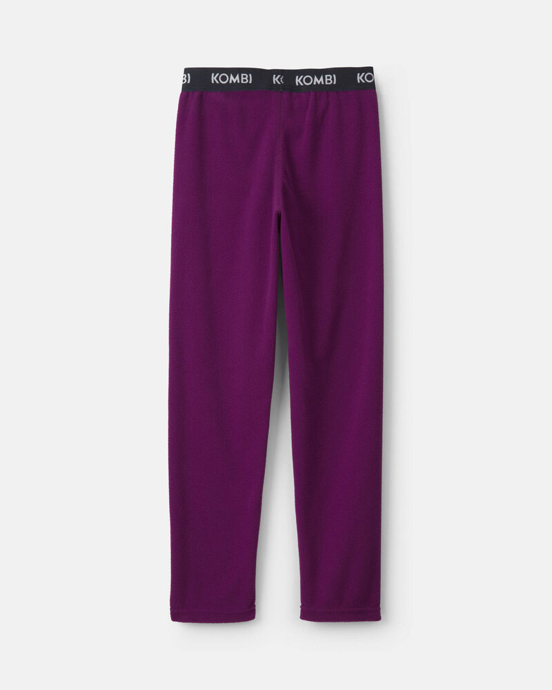 Girls Kombi Base Layer Fleece Bottom - Berry, image 2 of 3 slides
