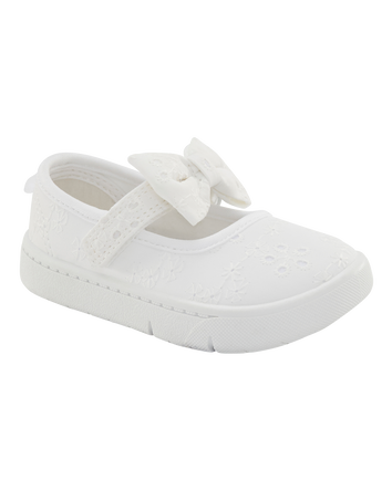 Baby  Every Step® First Walker Eyelet Mary Jane Sneakers - White, 