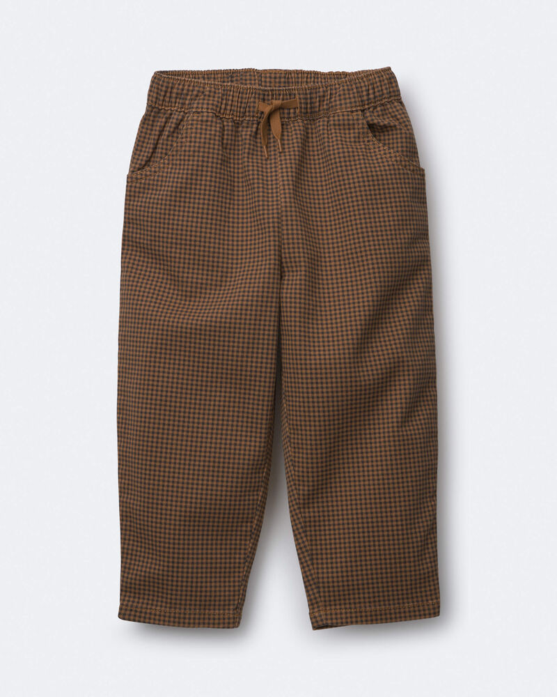 Tout-petit gar&ccedil;on - Pantalon tout-aller &agrave; carreaux - Brun, image 2 sur 5 diapositives
