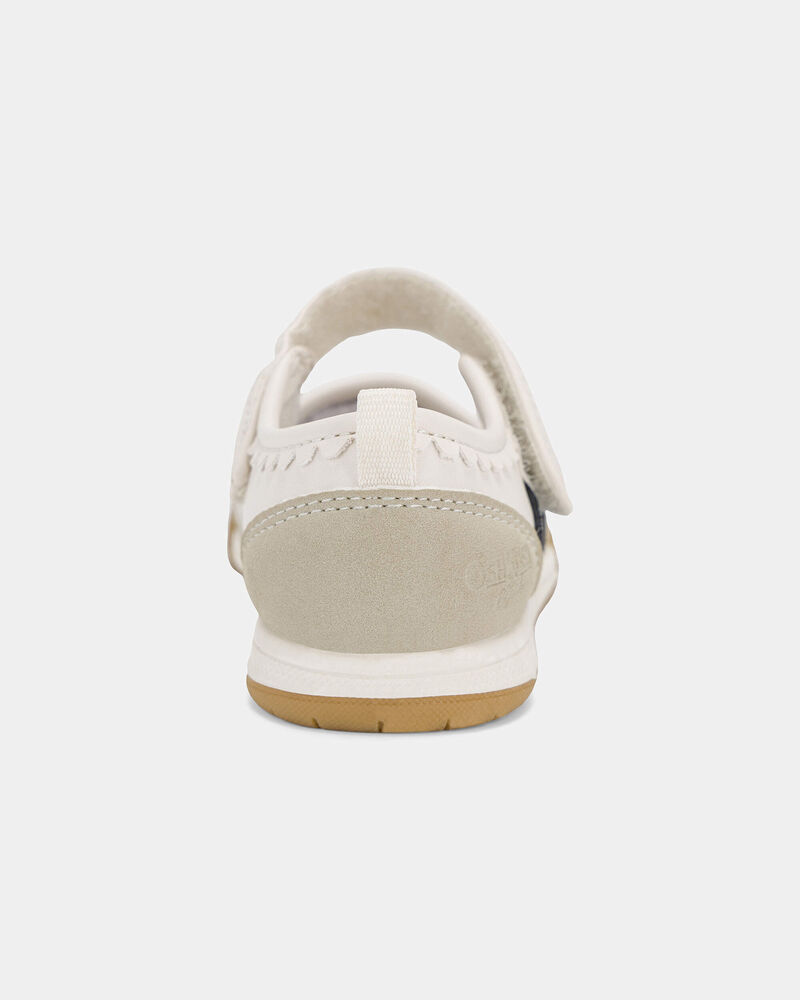 Toddler Girl Scalloped Flats - White, image 3 of 6 slides