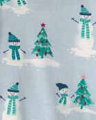 Toddler 2-Piece Snowman Snug Fit 2-Piece Pyjama Set, image 2 of 3 slides