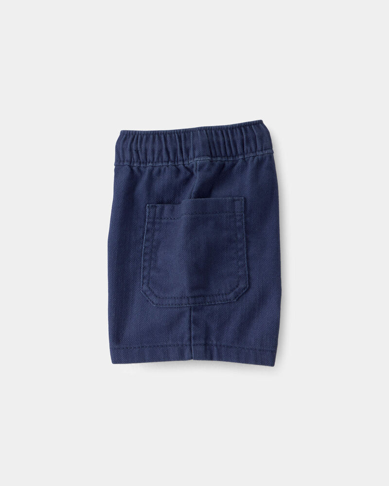 Baby Boy Twill Drawstring Shorts - Navy, image 3 of 5 slides