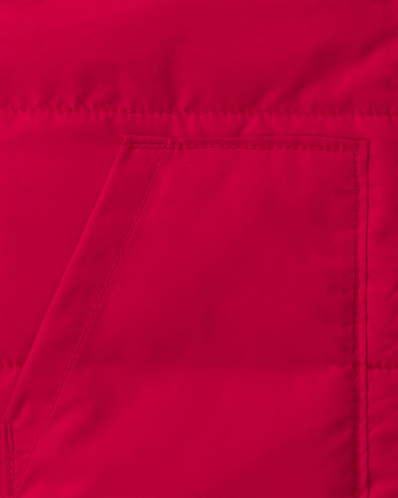 Toddler Boy Zip-Up Vest - Red, image 2 of 3 slides