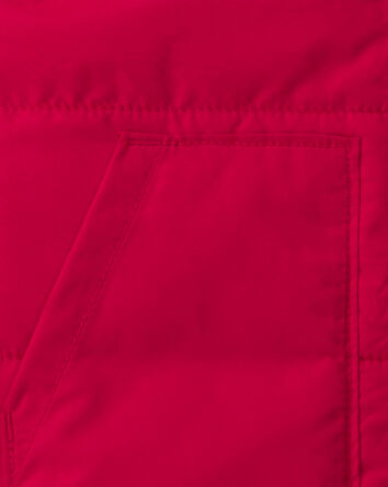 Toddler Boy Zip-Up Vest - Red, 