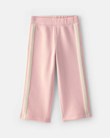 Toddler Girl 2-Piece Bow Fleece Long-Sleeve Top & Pant Set - Pink/Cream, 