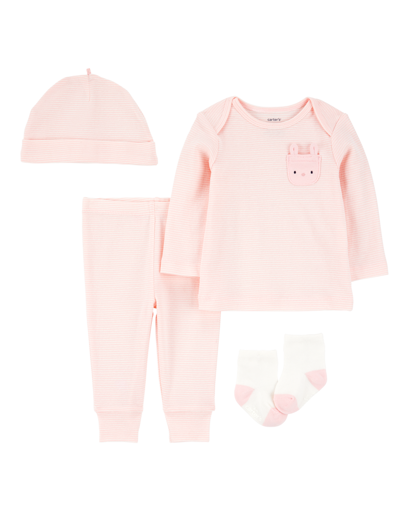 Baby 4-Piece Bunny Outfit Set, image 1 of 4 slides