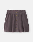 Filles - Jupe en coton &ndash; Gris fonc&eacute;, image 1 sur 2 diapositives
