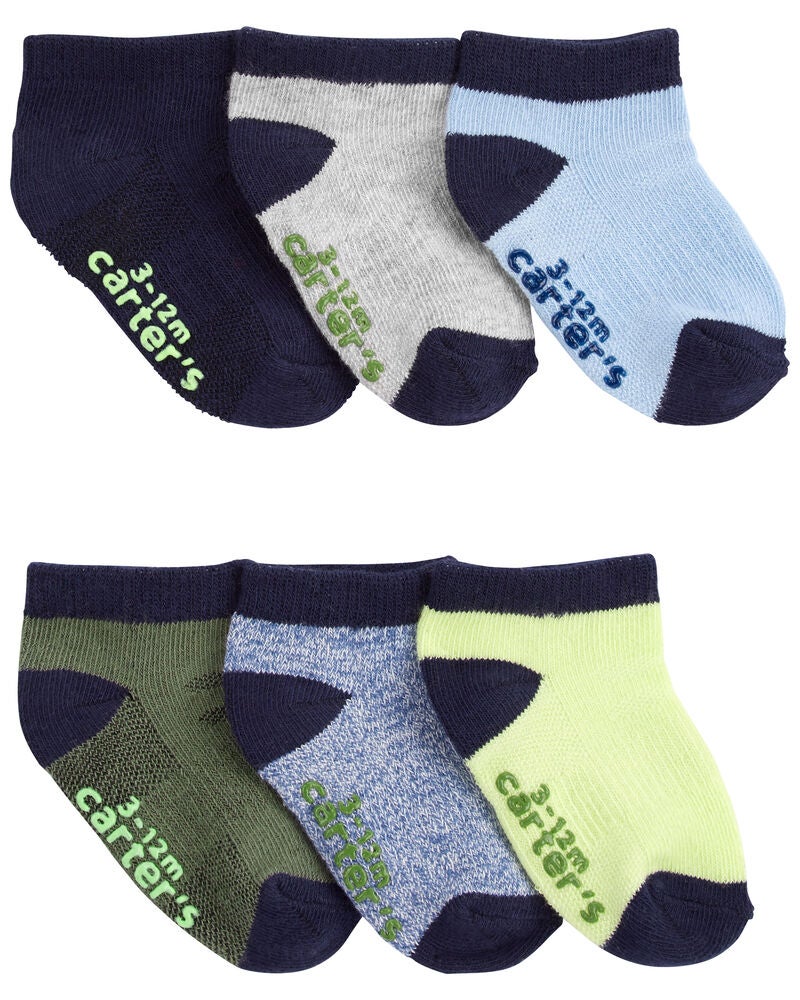 6-Pack Athletic Socks, image 1 of 1 slides