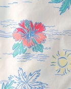 Baby Boy 2-Piece Solid Short-Sleeve Tee & Pant Set - Brown/White, image 4 of 6 slides