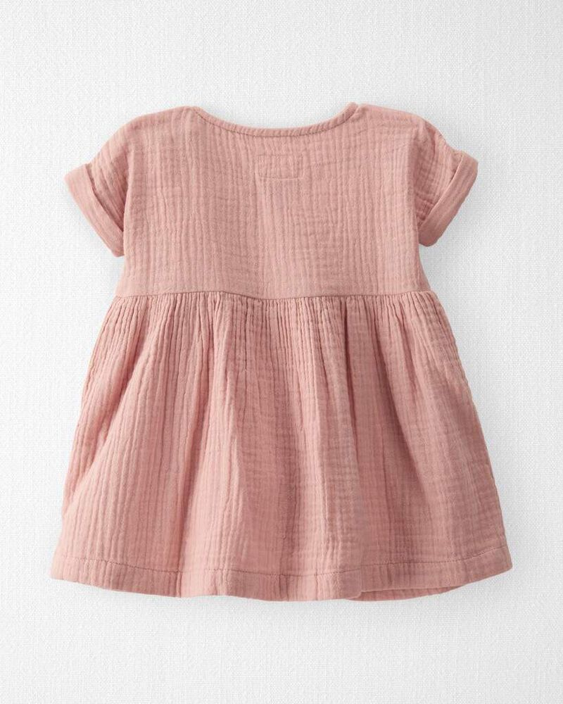 Baby Organic Cotton Gauze Dress, image 2 of 6 slides