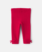 Baby Girl 2-Piece Reindeer Fair Isle Long-Sleeve Top & Pant Set - Red/Cream, image 2 of 5 slides