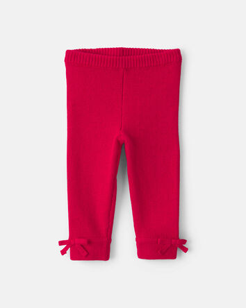Baby Girl 2-Piece Reindeer Fair Isle Long-Sleeve Top & Pant Set - Red/Cream, 