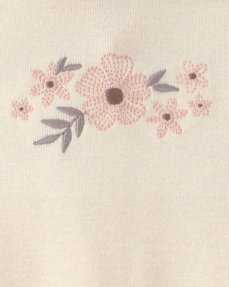 Baby Girl 3-Piece Top & Short Set - Brown, image 3 of 5 slides