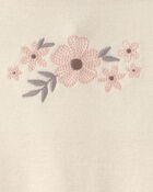 Baby Girl 3-Piece Top & Short Set - Brown, image 3 of 5 slides