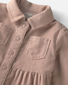 Toddler Girl Organic Cotton Corduroy Dress, image 4 of 6 slides