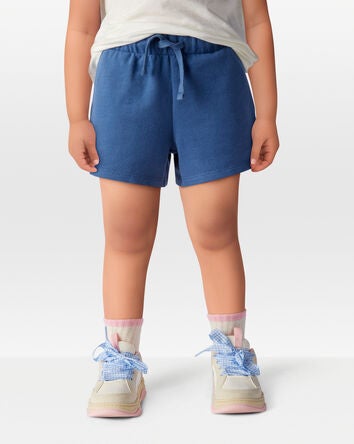 Toddler Pull-On French Terry Shorts - Blue, 