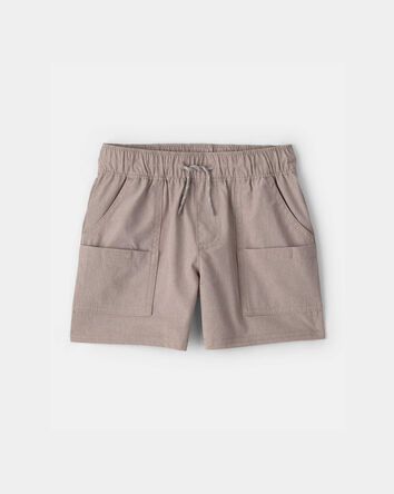 Tout-petit gar&ccedil;on - Short tiss&eacute; avec poches - Taupe, 