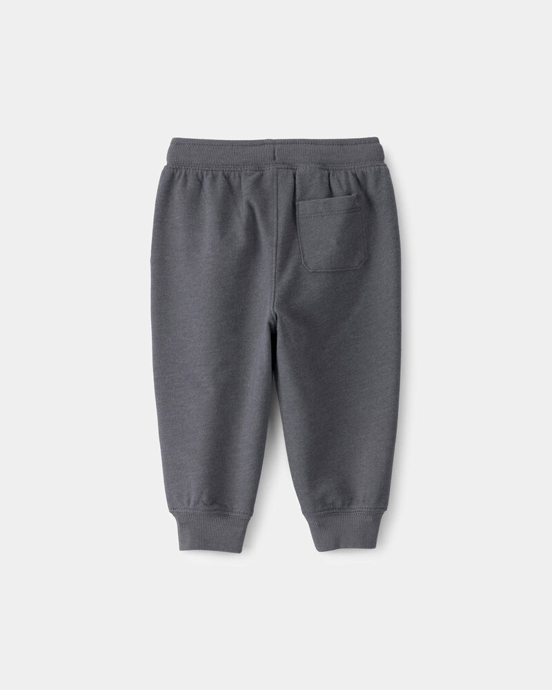 B&eacute;b&eacute; gar&ccedil;on - Pantalon de jogging en jersey bouclette - Gris, image 2 sur 3 diapositives