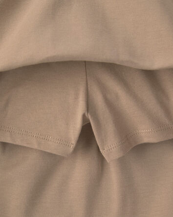 Girls Ponte Uniform Skort - Khaki, 