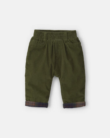 Baby Boy Corduroy Pants - Olive Green, 