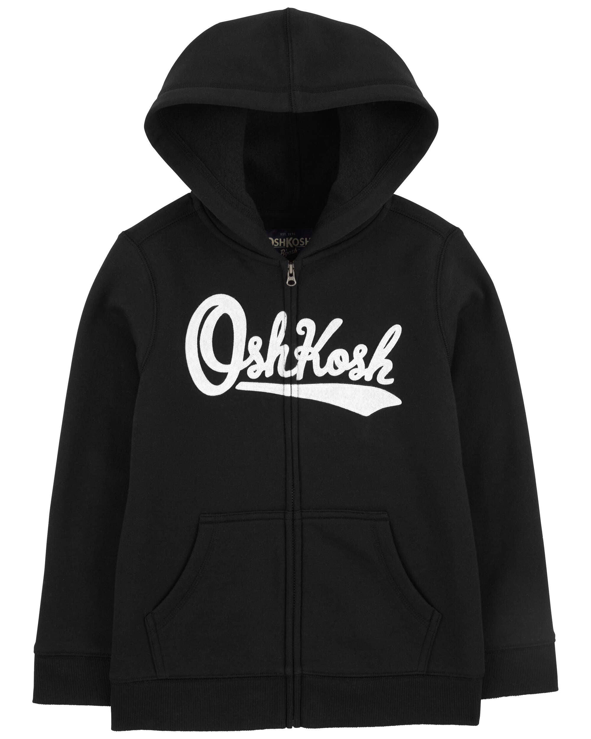 Black Kid OshKosh Logo Zip Jacket Carter s Oshkosh Canada