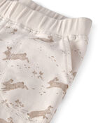 Toddler Organic Cotton Set in Bunny Print, image 3 of 5 slides