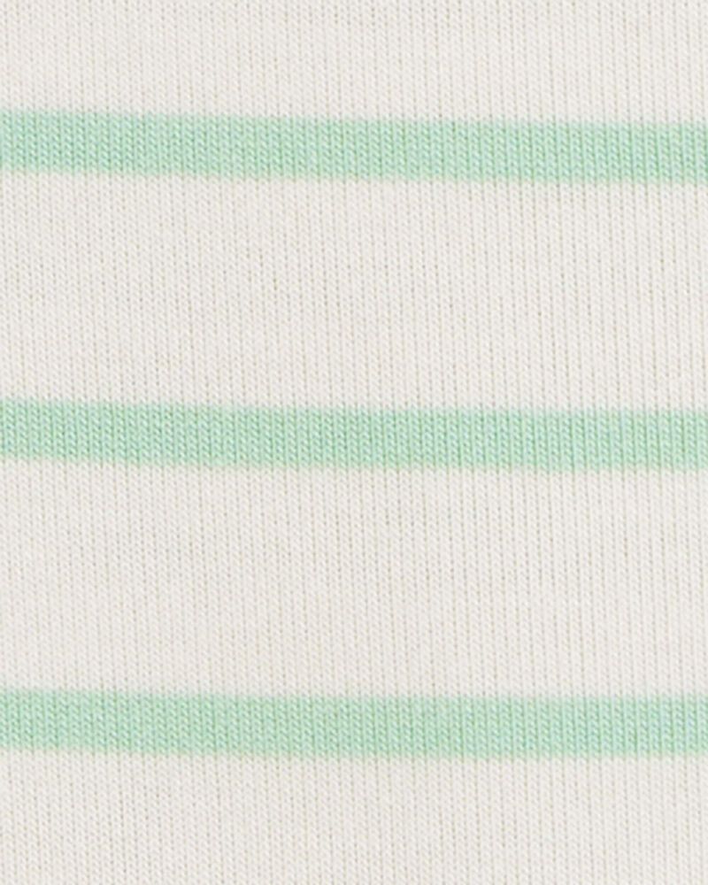 Bébé garçon - Barboteuse rayée PurelySoft - Vert, image 3 sur 5 diapositives