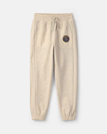 Gar&ccedil;ons - Pantalon de jogging en jersey bouclette - Cr&egrave;me, 