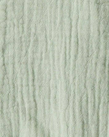 Baby Organic Cotton Gauze Shortalls, 