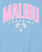 Kid Malibu Sunshine Short-Sleeve Graphic Tee - Blue, image 2 of 3 slides