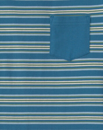 Boys Striped Long-Sleeve T-Shirt - Blue, 
