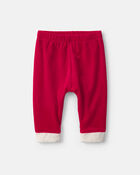 Baby 2-Piece Santa Long-Sleeve Top & Pant Set - Red, image 2 of 4 slides
