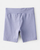 Girls Knit Bike Shorts - Blue, image 2 of 4 slides