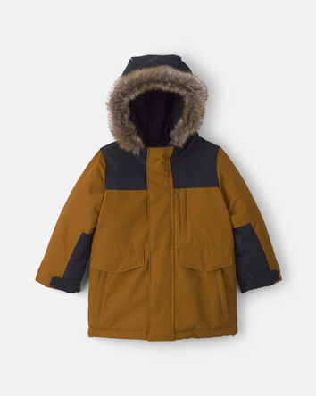Toddler Boy  Winter Parka- Brown, 