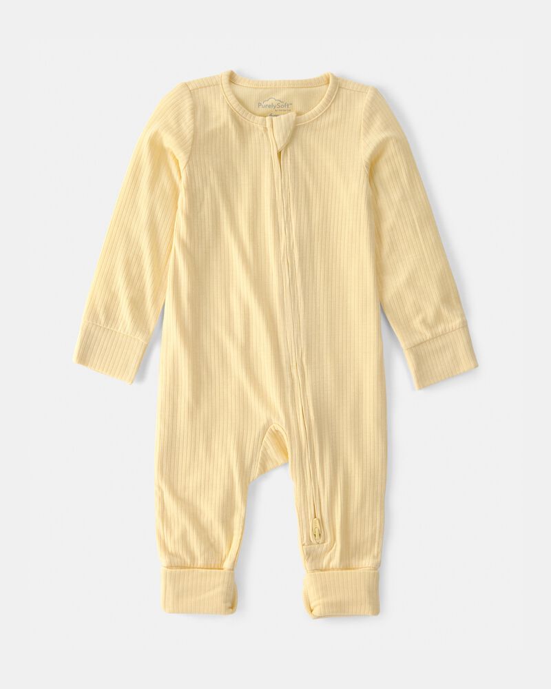 Baby 2-Way Zip PurelySoft Sleeper - Yellow, image 1 of 8 slides