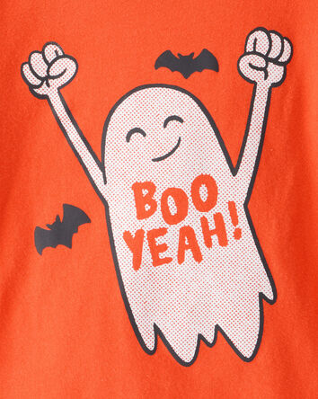 Tout-petit garçon - T-shirt à manches longues à imprimé Boo Yah - Orange, 