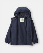 Boys Solid Midweight Fleece Lined Jacket- Navy, image 2 of 3 slides